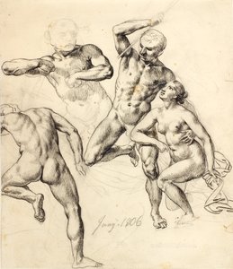 Figure studies - three male and one female