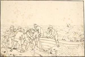 The Fishermen from Hornbæk by Christoffer Wilhelm Eckersberg