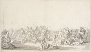 The Rape of the Sabine Women by Christoffer Wilhelm Eckersberg