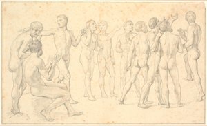 Study of a Group of Naked Men