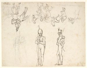 Draft for a Series of Figures in a Depiction of the Bombardment of Copenhagen by Christoffer Wilhelm Eckersberg