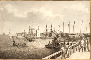 View from Langelinie towards Nyholm, with the Fleet