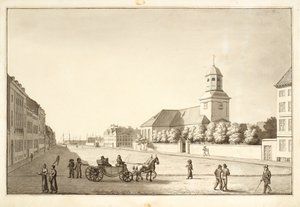 View over Sankt Annæ Plads with Garnisonskirken