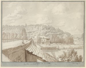 View from Sevres of the Old Seine Bridge with the Park in Saint Cloud in the Background