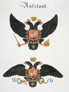Arms the state of Imperial Russia, from a collection of watercolours published in Germany, c.1830-33
