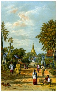 The Shwe Dragon Pagoda, Rangoon by C Kegan Paul