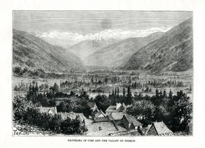 Cier and the Valley of Bagneres-de-Luchon, France by C. Laplante