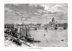 The River Neva, St Petersburg by C. Laplante
