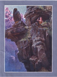 In the midst of inaccessible mountain heights, from The Child of the Air pub. by Duckworth by C. Wilhelm