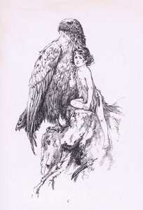 The maid and the eagle, from The Child of the Air pub. by Duckworth