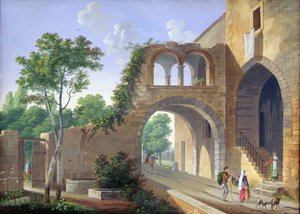 Scene in the Italian countryside