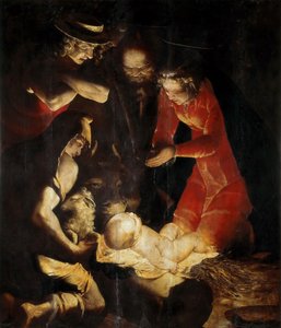 The Adoration of the Shepherds by Cambiaso
