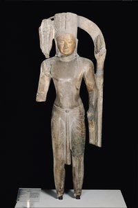 Standing Statue of Harihara, Phnom Da Style, from Angkor Borei