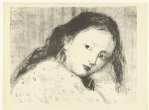 Head of a Girl by Camille Bourget