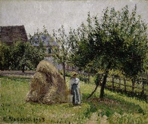 Apple Trees in Eragny, Sunny Morning, 1903 by Camille Jacob Pissarro