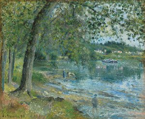 Banks of the Oise at Auvers-sur-Oise by Camille Jacob Pissarro