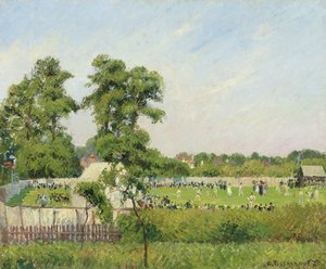 Cricket Match at Bedford Park, London, 1897 by Camille Jacob Pissarro