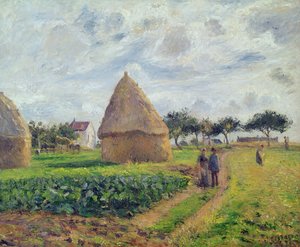 Haystacks by Camille Jacob Pissarro