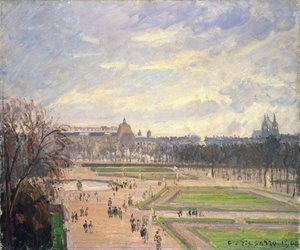The Tuileries Garden, Painting by Camille Pissarro (1830-1903), oil on canvas by Camille Jacob Pissarro