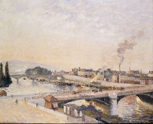 Sunrise over Rouen by Camille Jacob Pissarro