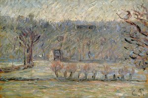 The Hill at Vaches, Bazincourt by Camille Jacob Pissarro