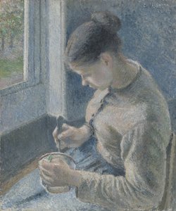 Young Peasant Having Her Coffee