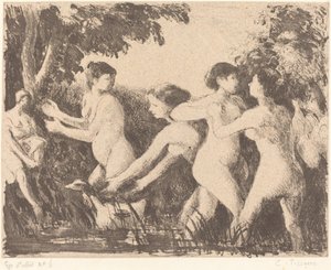 Bathers Wrestling