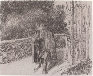 Beggar with a Crutch, 1897 by Camille Pissarro