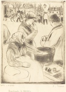 Chestnut Vendors by Camille Pissarro