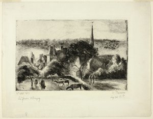 Church and Farm at Éragny