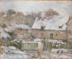 Farm at Montfoucault: Snow Effect