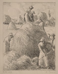 Haymakers of Eragny, c.1896 by Camille Pissarro