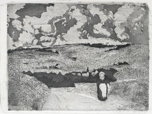 The Woman on the Road by Camille Pissarro