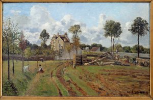 Landscape. View of Louveciennes by Camille Jacob Pissarro