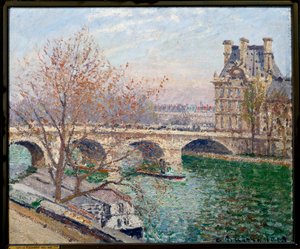 Le Pont Royal et le Pavillon de Flore by Camille Jacob Pissarro