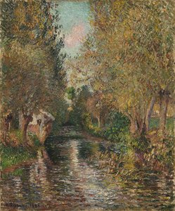 The Washhouse of Bazincourt by Camille Pissarro