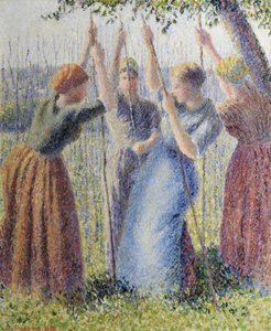 Peasant Women Planting Stakes