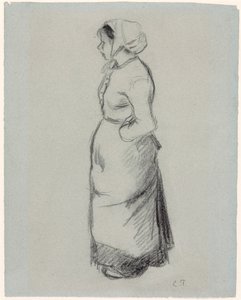 Peasant Girl by Camille Pissarro