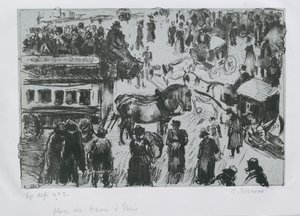 Place du Havre, Paris by Camille Pissarro