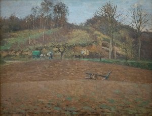 Ploughed Land by Camille Pissarro