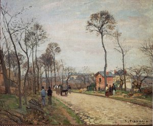 The Road to Louveciennes by Camille Jacob Pissarro