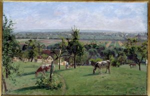 The slopes of the Vesinet by Camille Jacob Pissarro