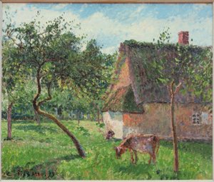 A Vineyard in Varengeville by Camille Pissarro