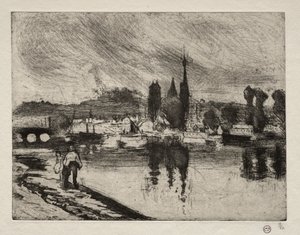 View of Rouen by Camille Pissarro