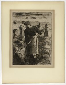 Woman Haymaker at Éragny by Camille Pissarro