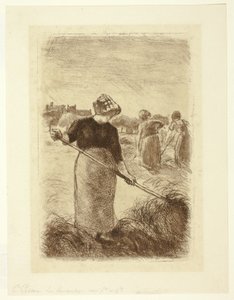 Women Tossing the Hay by Camille Pissarro