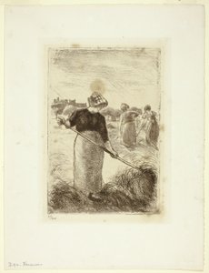 Women Tossing the Hay by Camille Pissarro