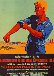 Poster promoting emigration to Canada, 1920