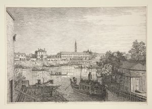 At the Locks of Dolo, from the Series Vedute (Views) by Canaletto (Giovanni Antonio Canal)