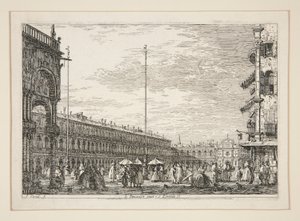 The Procuratic Nuove and the Church of San Geminiano, Venice, from the series Views